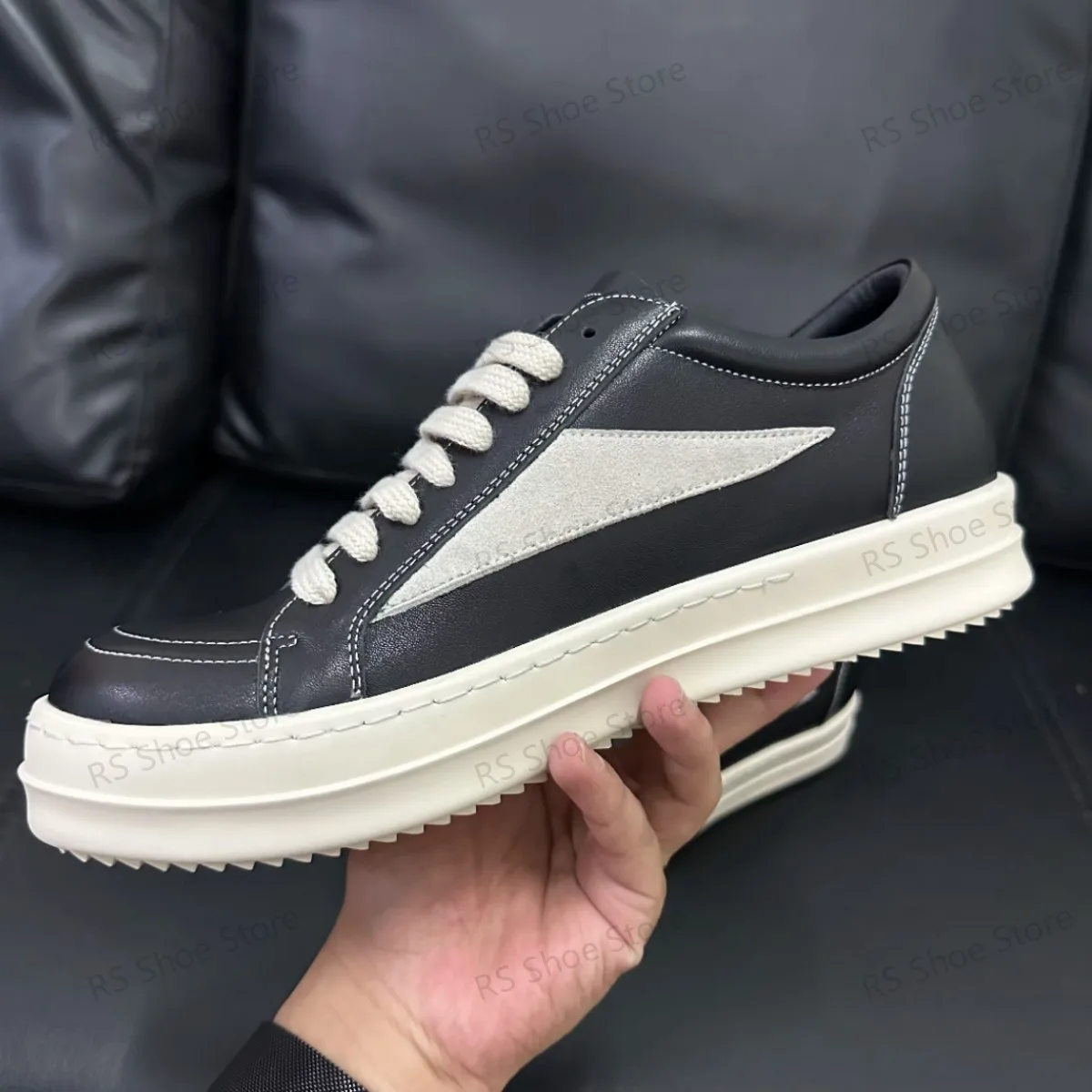 

Ro Classic Designer Men Sneaker Women Suede Shoes White Leather Low Top Casual Shoe Lace Up Retro Flat Canvas Sneakers