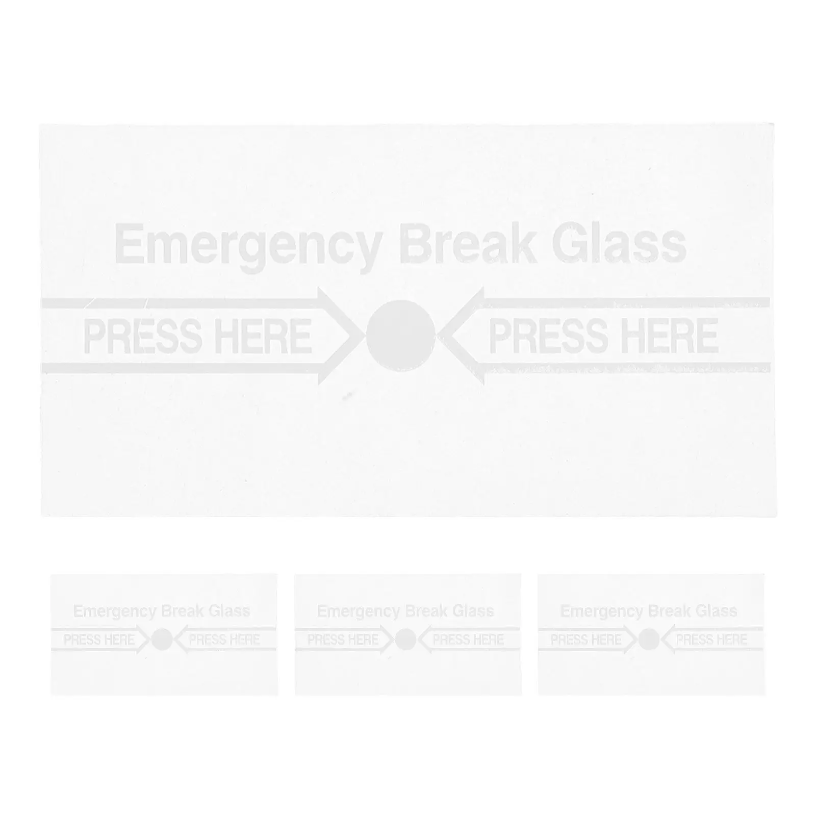 

4Pcs Clear Glass Alarm Cover Frangible Break Glass for Call Point Fire Safety Panel High Temp Resistant Emergency Button