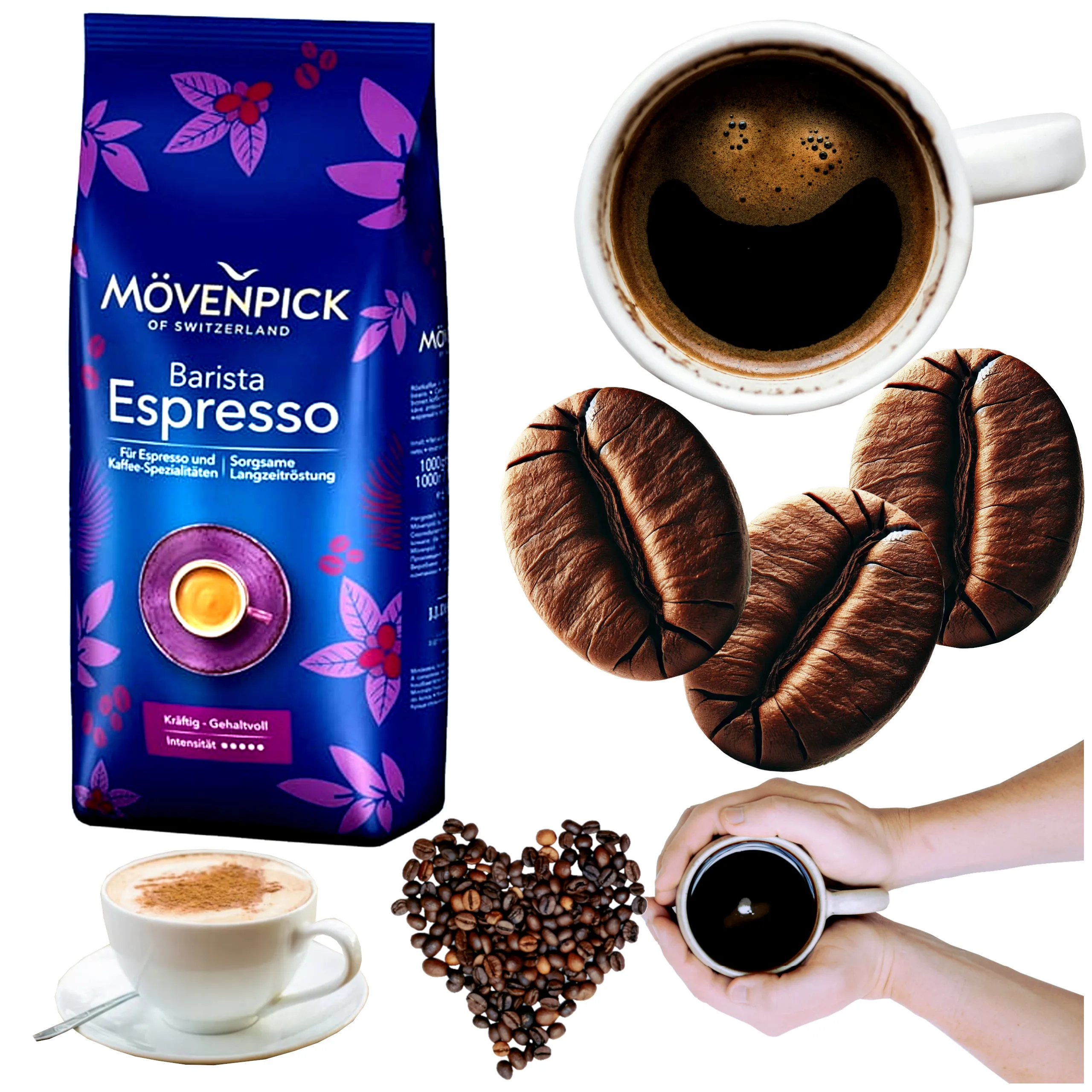 قهوة محببة 1 كجم أرابيكا روبوستا موفنبيك اسبريسو 1000 جرام #1
