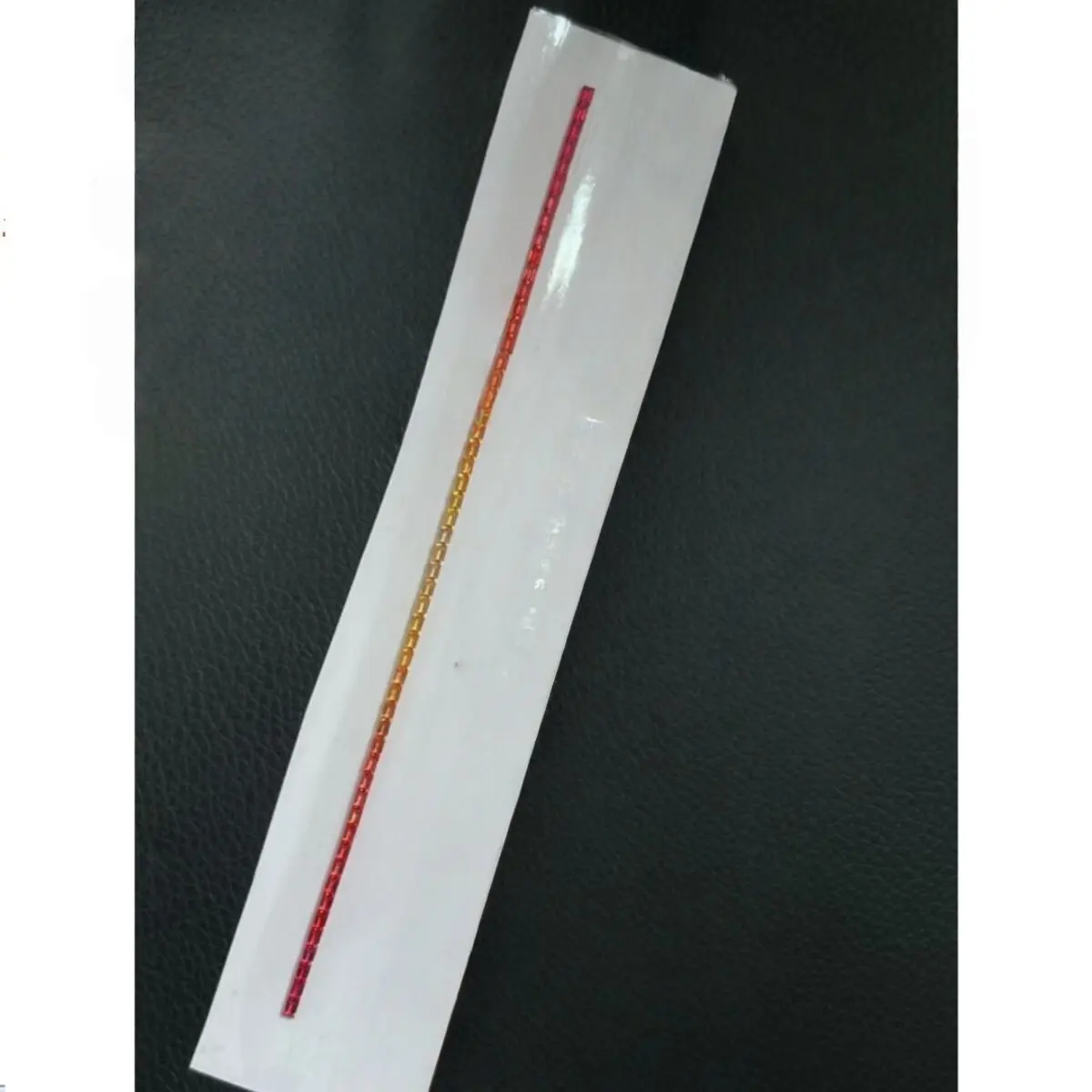 High Quality Rectangle Shape Lab Grown Sapphire Loose Gemstone Rainbow Gradient Color Strips for Bracelet Wedding Ring Making