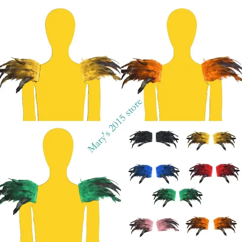 

E15F быстросъемное перо для костюмированных вечеринок на Хэллоуин, легкий многоразовый аксессуар для ролевых игр