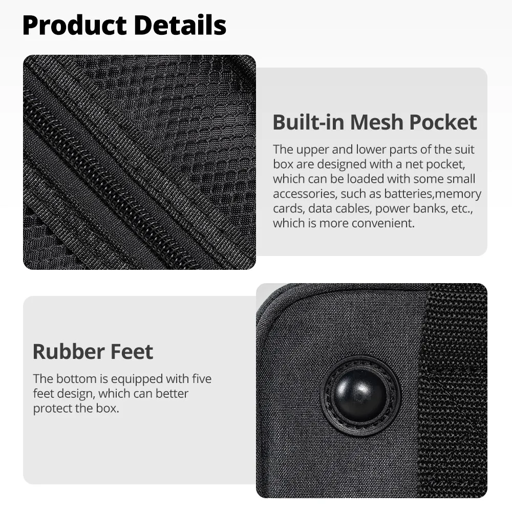 Ambitful PB19 Shoulder Straps Portable Carry Bag Studio Flash Light Video Camera Bag for Outdoor Photography Photo Video