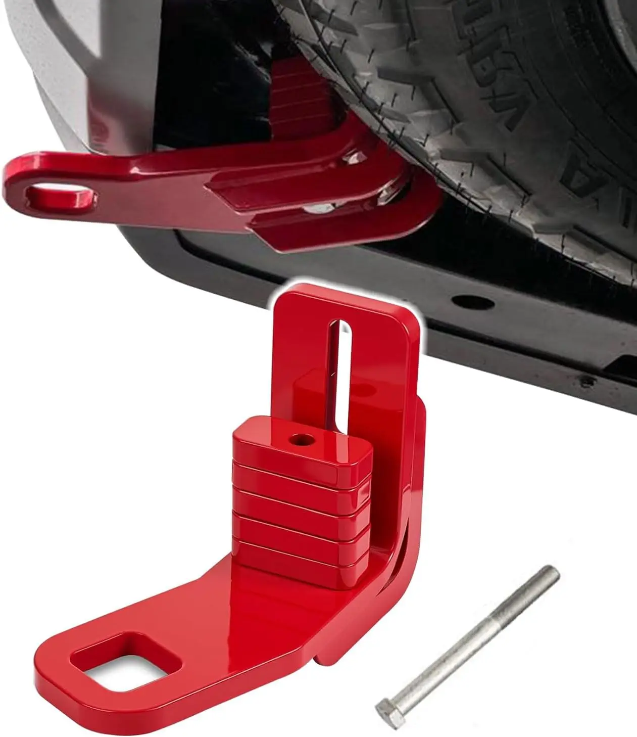 Heavy Duty Rear Tow Hooks Tow Hitch Fit for 2024–2025 Land Cruiser LC250, 2024-2025 Lexus GX550 & 2025 4Runner