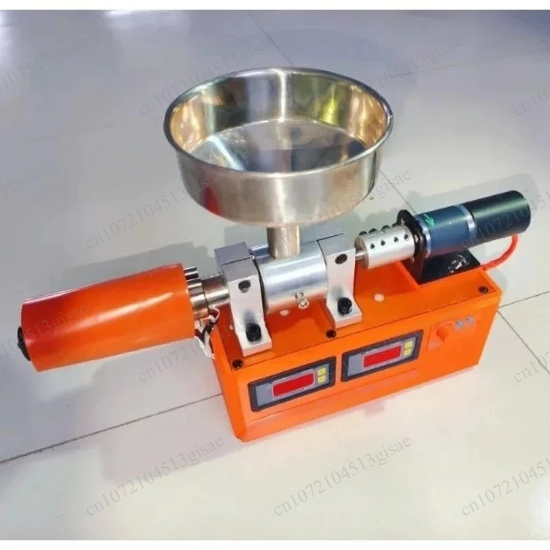 Small desktop single screw plastic extruder used for the production of PLA ABS PETG regenerated filament at 300 ℃