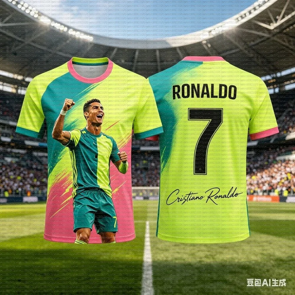 2026 Summer Cristiano Ronaldo Football Superstar Graphic Print Mens  Fan Jersey Quick Dry Soccer Practice Sports Tops