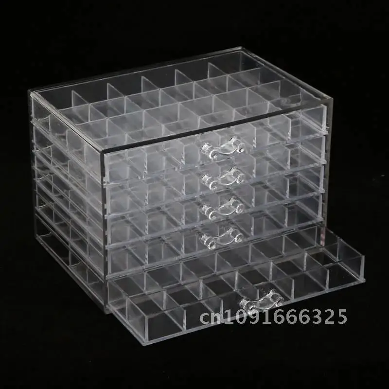 5 layers Nail Art Decoration Accessories Jewelry Crystal Organizer Storage Dust-proof Box Container