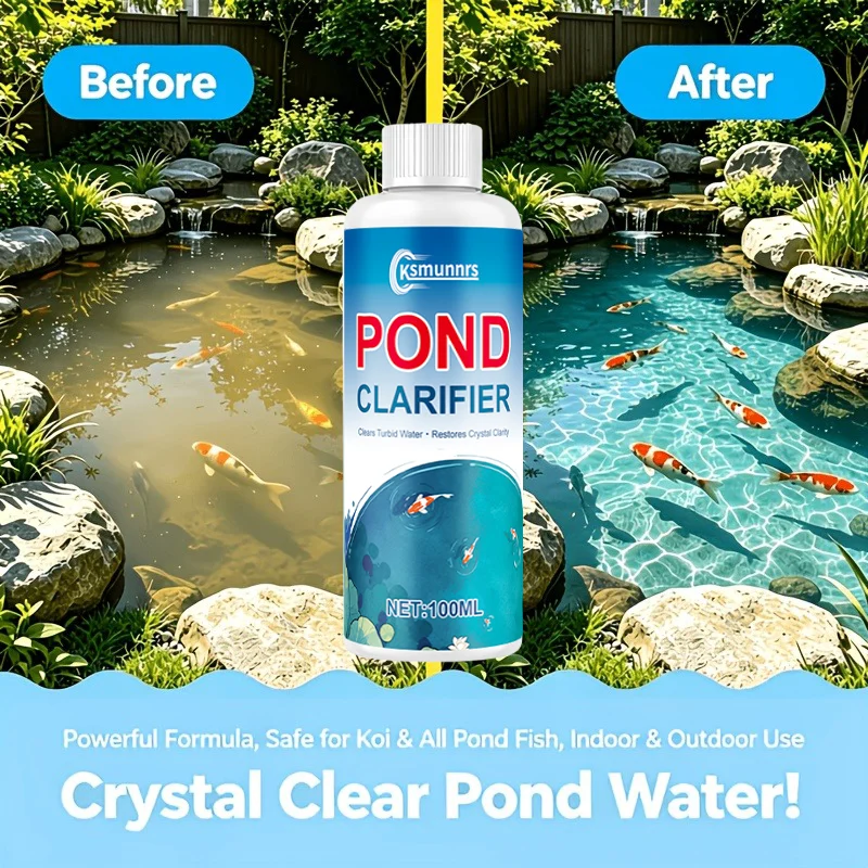 Purificador de Agua Multiusos, Clarificador de Agua Turbia para Piscinas, Estanques y Acuarios - Solución Fácil de Usar para Mejorar la Calidad del Agua