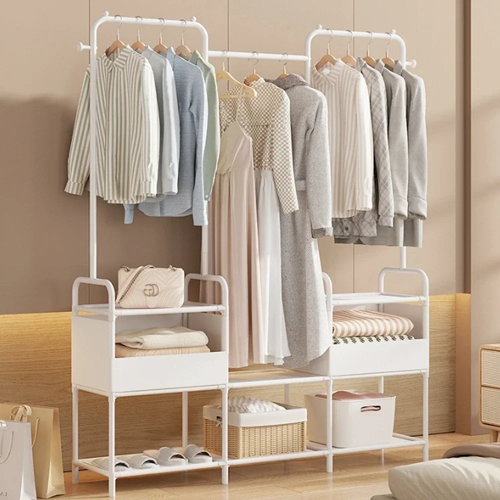 

Home Furniture Simple 3-tier storage hanger Cost-effective bag dress room hanger Strong iron shelf clothing store hanger One-roo