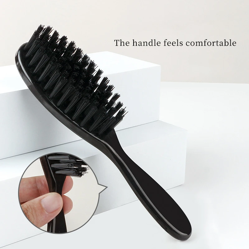 1Pcs Professional Fade Brush Barber Neck Sweeping Brush Comb Haircut Accessories Facial Cleaning Tools For Men