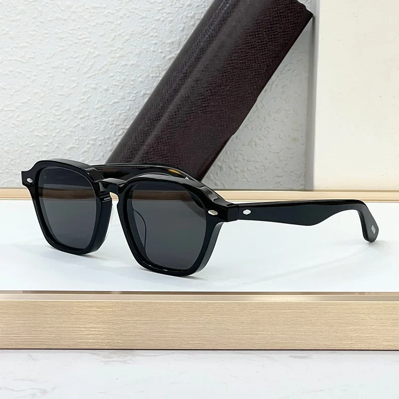 

Quality Acetate Rectangle Sunglasses Men Women Eyeglasses Frame Japanese Handmade Style Designer Driving Travel Glasses