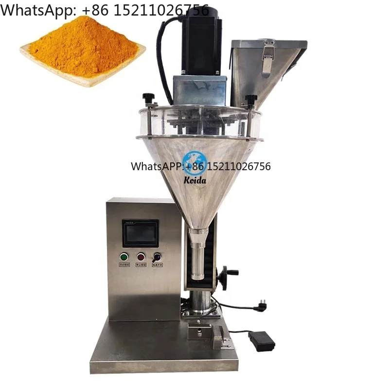 

Factory Wholesale Small Manual Spiral Powder Filling Machine Semi-Automatic for Pepper Spice Coffee Powder-1-500g