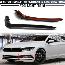 Front Bumper Lip Splitter Side Spoiler For Volkswagen VW Passat B8 Variant R Line 2016 2017 2018 2019 Fog Lamp Eyebrow Trim