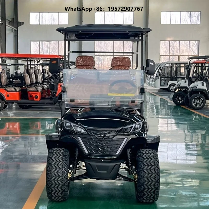 4 Person Electric Golf Cart 48V Lithium Battery High Performance Golf Car