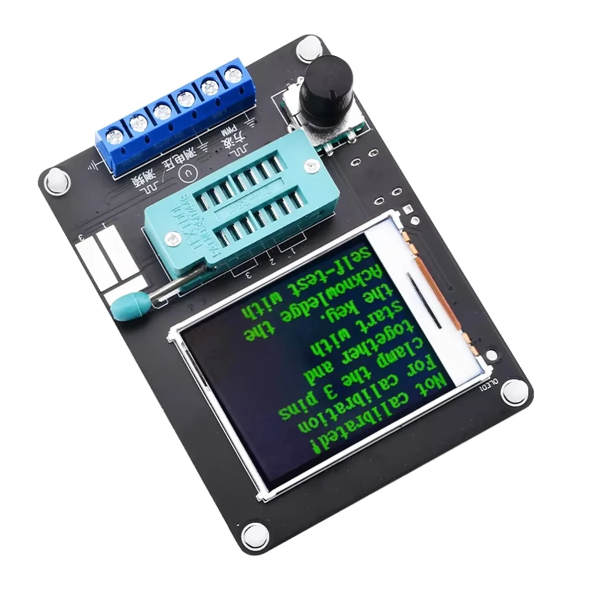 T35C GM328A Transistor Tester Diode Capacitance Voltage Frequency Meter PWM Square Wave Signal Generator English Version