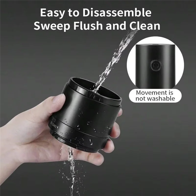 

AT02-Rechargeable USB Electric Coffee Grinder Portable 38 Gears Adjustable Mini Coffee Machine Ideal For Home Use A