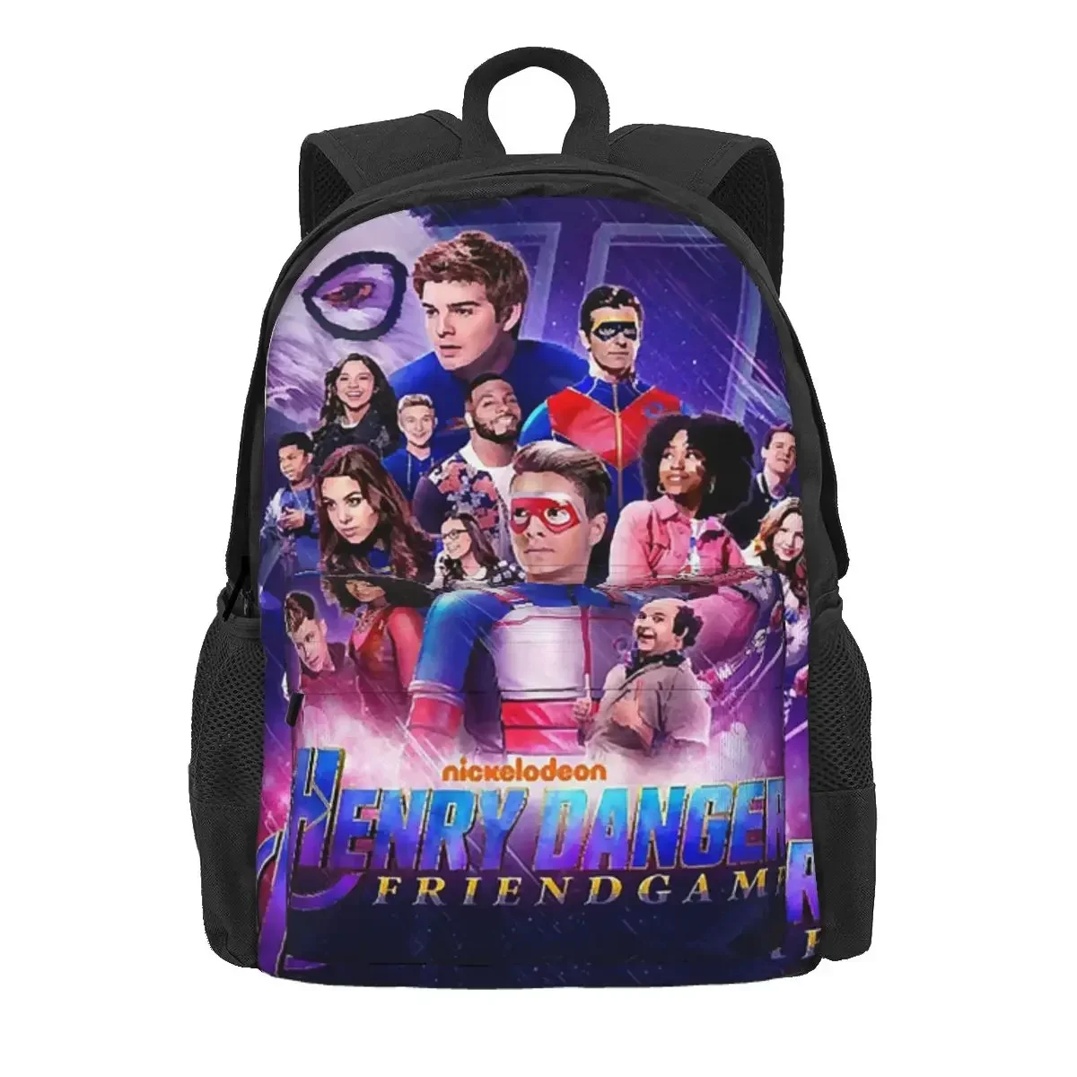 Captain Henry And Kid Danger Backpack Daypack Large Capacity Kids BookBag School Bag Shoulder Bags for Men Women