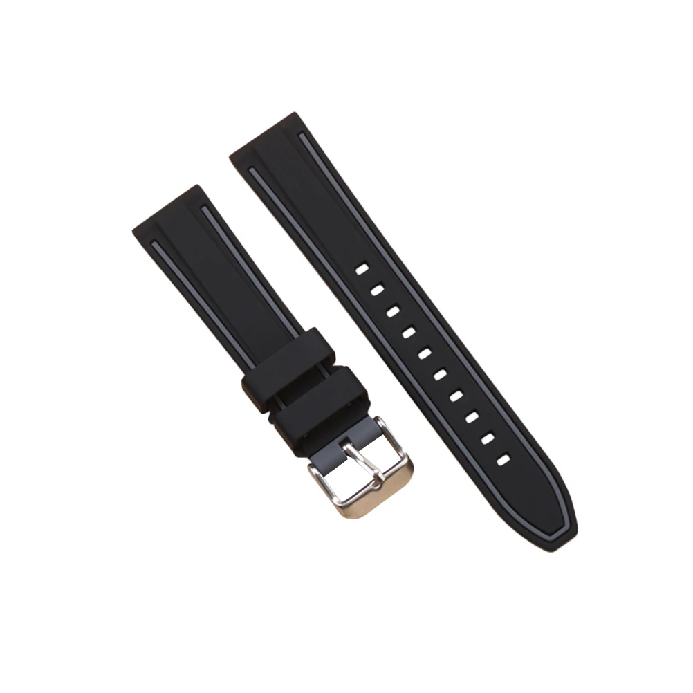 

Watch Straps Two-tone Silicone Replacement Band for Intelligent Wristband Simple Smartwatch Watchband