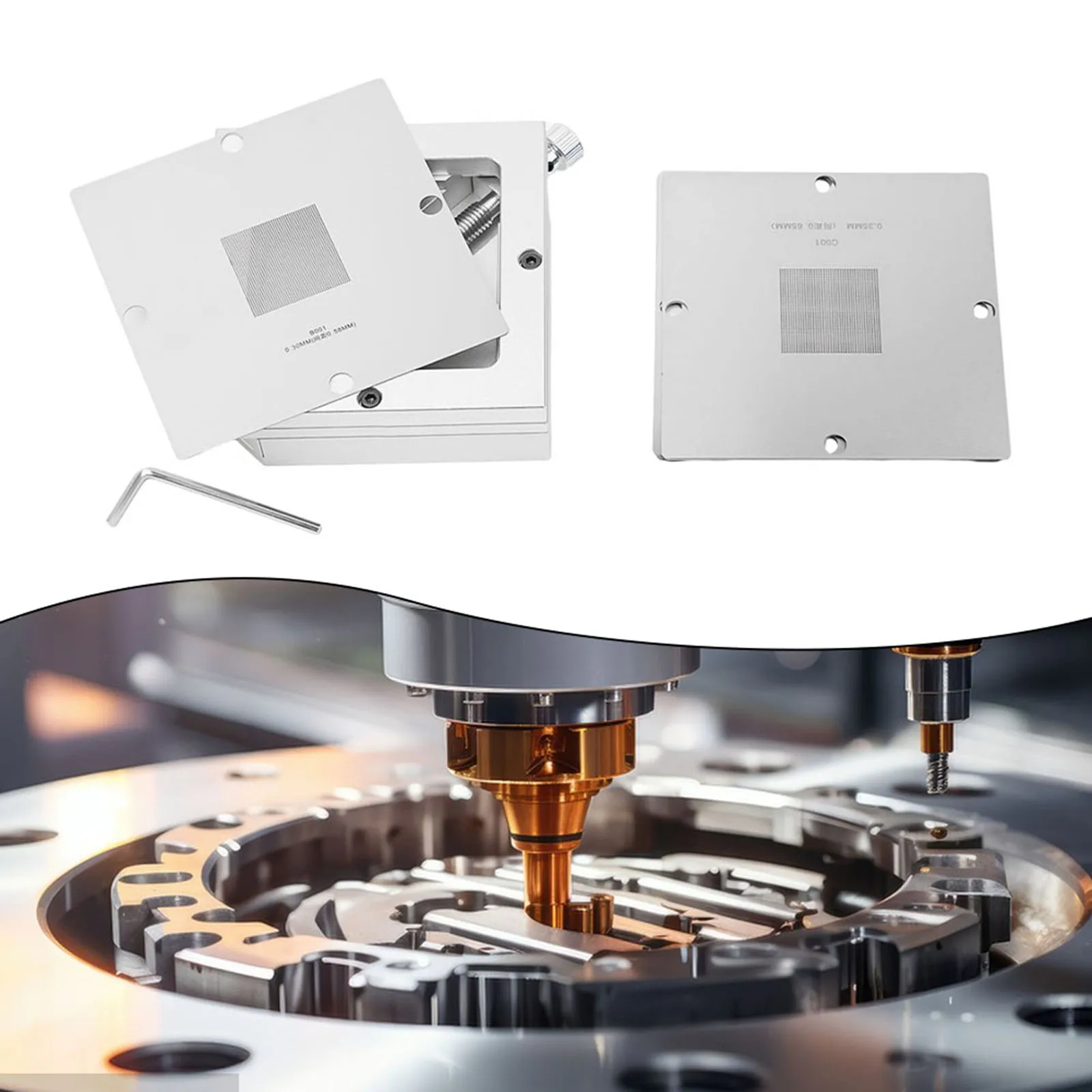 90mm For BGA Reballing Station Kit Reball Station Fixture Jig Heavy Duty Table Template BGA-Universal Stencil Solder Balls