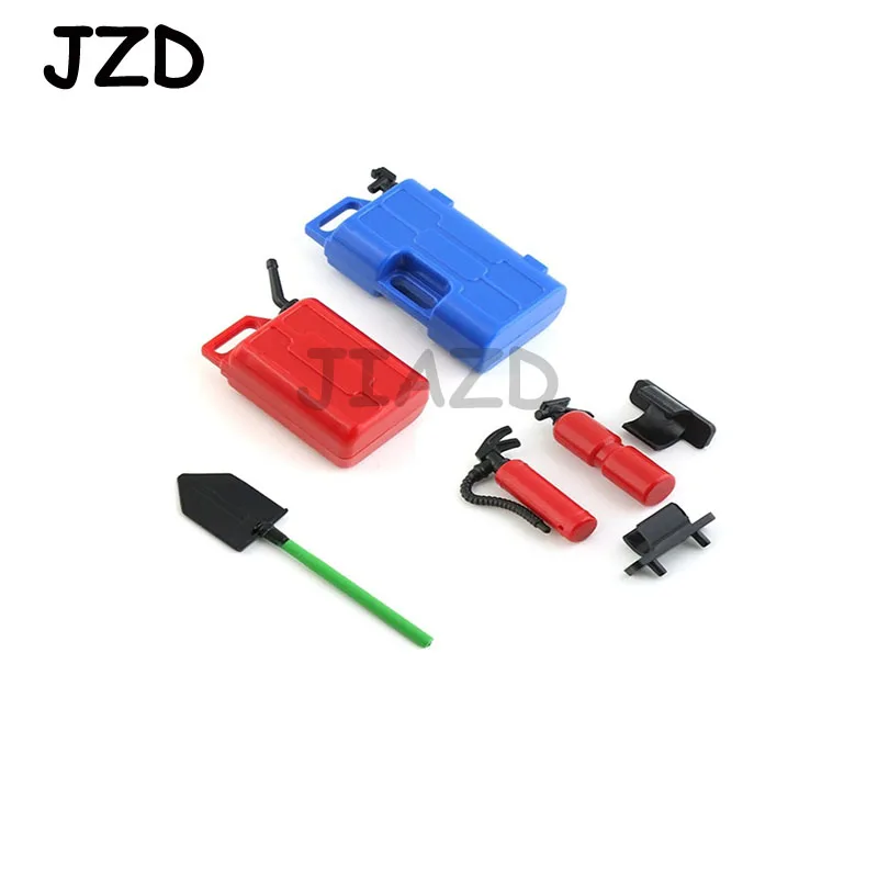 

5pcs Simulation Extinguisher Shovel Fuel Tank Decoration for 1/8 1/10 RC Crawler Car Axial SCX10 TRX4 RC4WD D90 Redcat