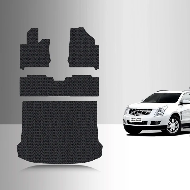 

Full Set Floor Mats Black For Cadillac SRX All Weather 2010 2011 2012 2013 2014 2015 2016 United States