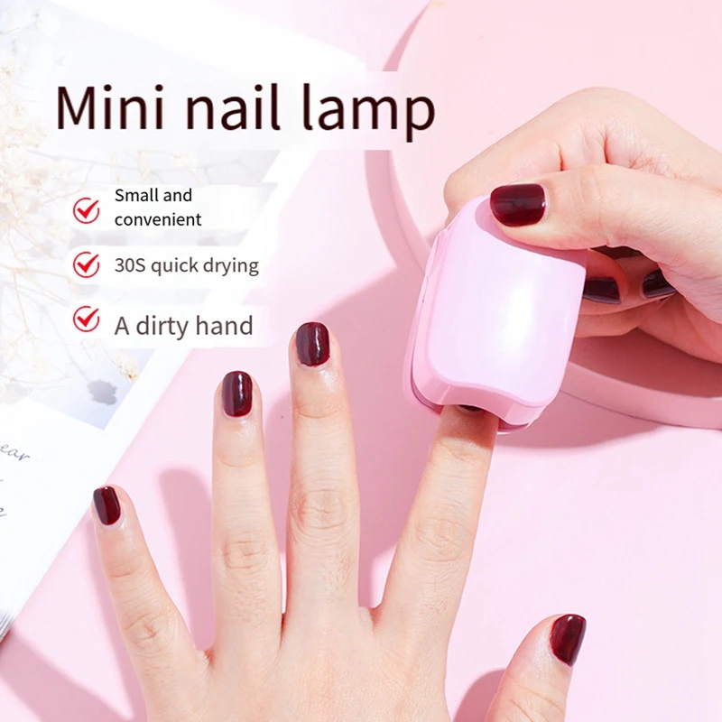 Mini Nail Phototherapy Machine Effective Rechargeable Remover Repair Damage Nail Cleaning Laser Electronic Lamp