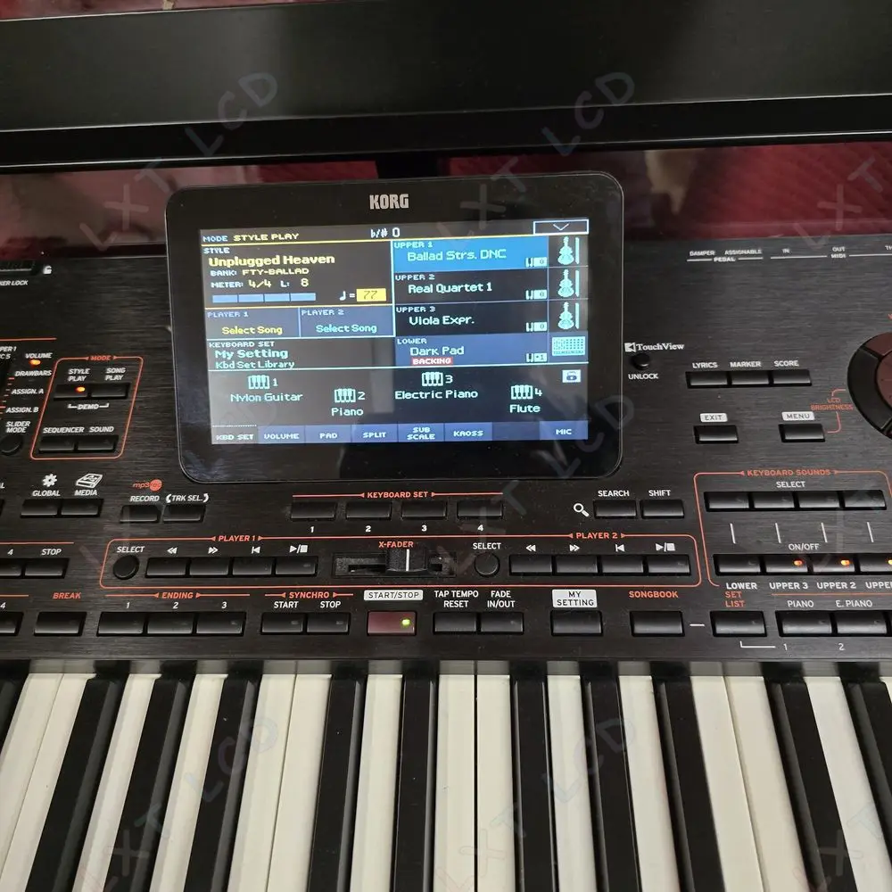 

ЖК-экран для Korg PA4X PA700 PA1000, оригинальный сенсорный экран для Korg PA4X 61, дисплей DXG1J1-0513-070A, 100% тест