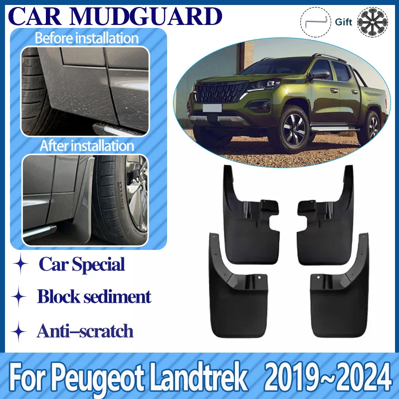 

Для Peugeot Landtrek 2019 ~ 2024 2020 2021 Fiat Titano Changan F70 автомобильный брызговик, брызговики, автомобильные аксессуары