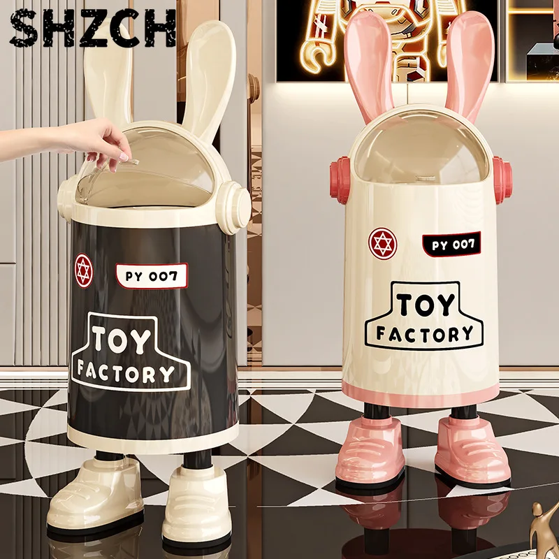 Trash Can Househol Creative High Value Kitchen Living Room Internet Celebrity Storage 쓰레기통 스마트 Papelera Pequeña Baño