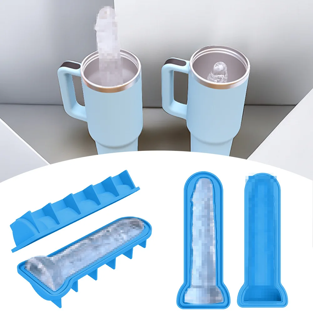 Food Grade Silicone Penis Ice Tray Mold Box Ice Cube Blocks Maker Mould Machine Whiskey Wine Bar Tools Kitchen Gadgets