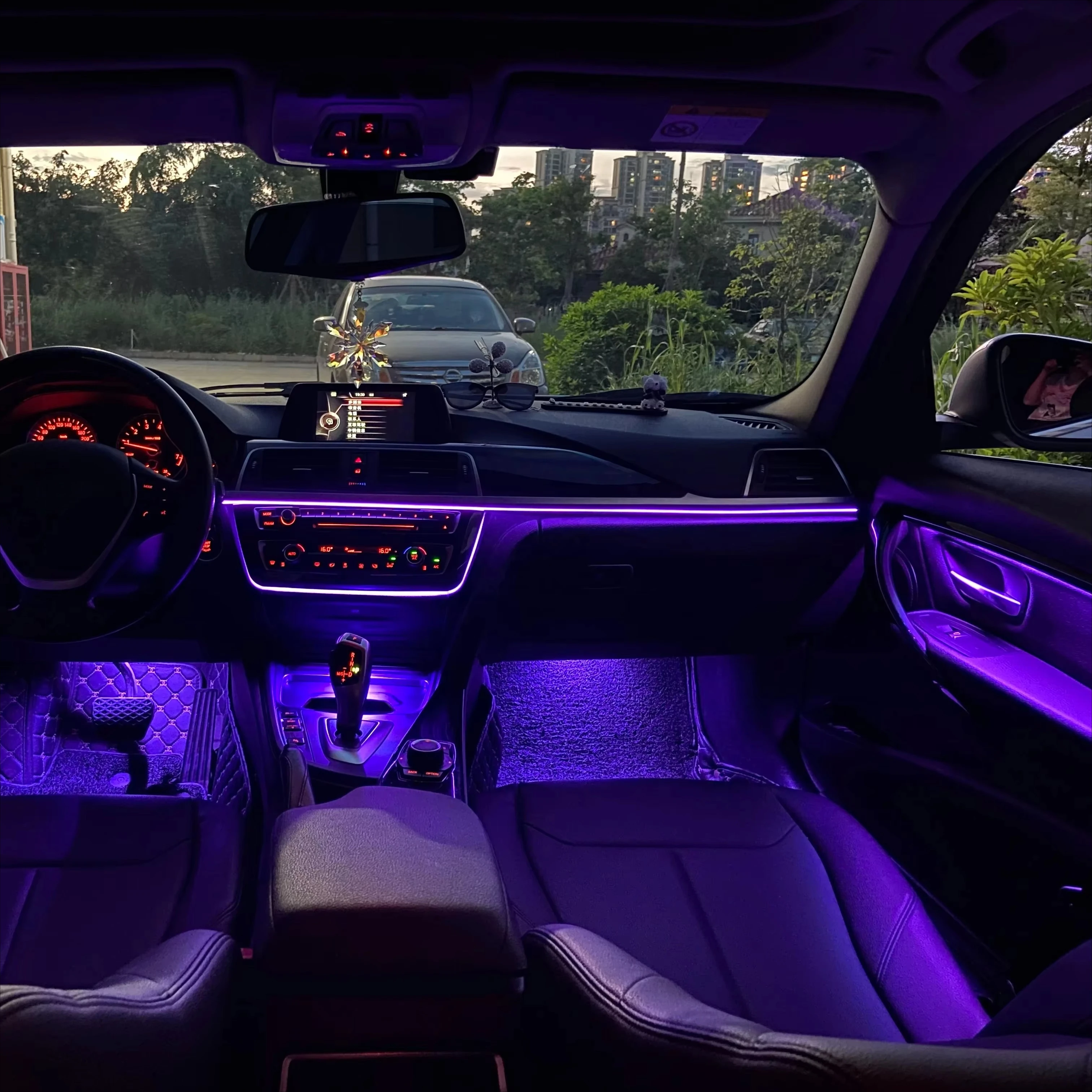 9-Color Car Door Neon Ambient Light for BMW F30 F35 2010-2018 Auto Decorative LED Strip Lighting Atmosphere Conversion Kit
