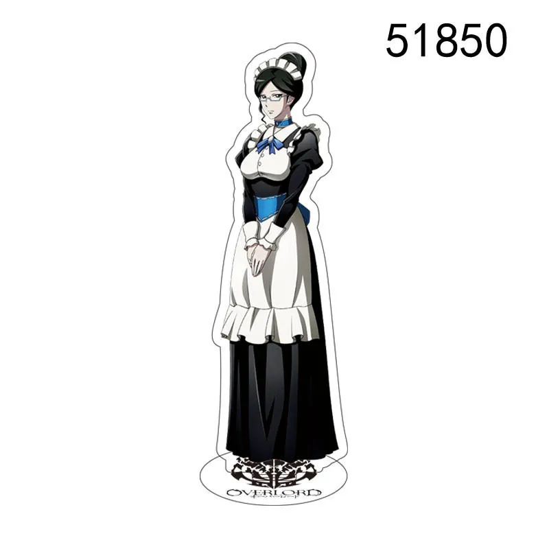 15CM Hot Anime OVERLORD Figures Albedo Cosplay Acrylic Stands Model Exquisite Plate Desk Decor Prop Fans Christmas Gift