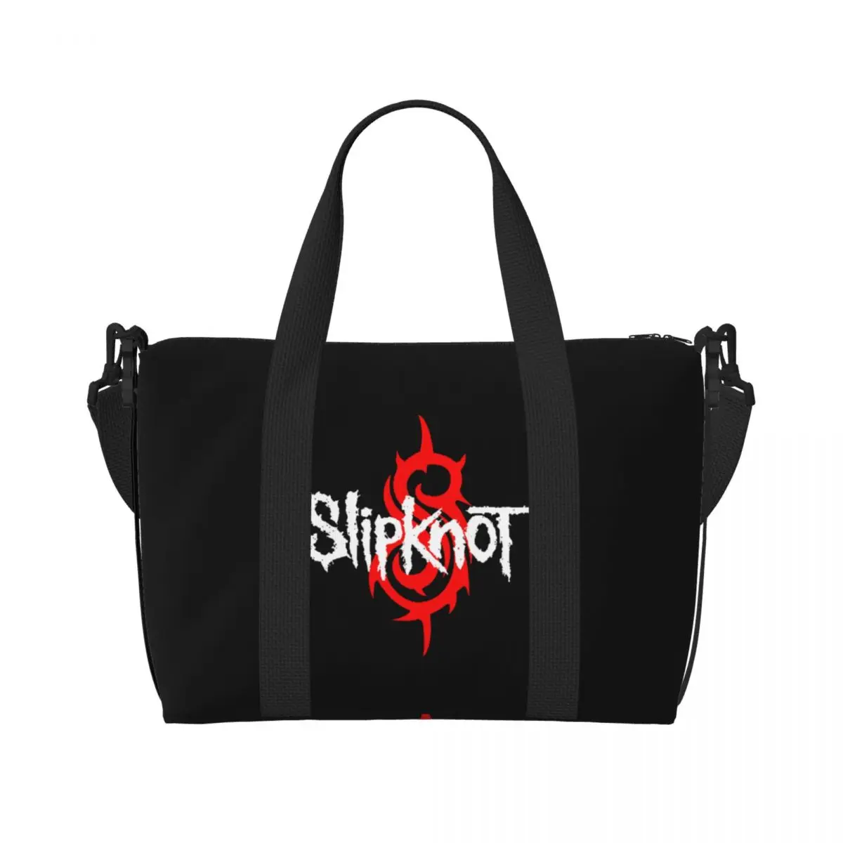 Custom Slipknots Tote Bag for Women Large Capacity Heavy Metal Rock Music Gift Gym Beach Travel Bags