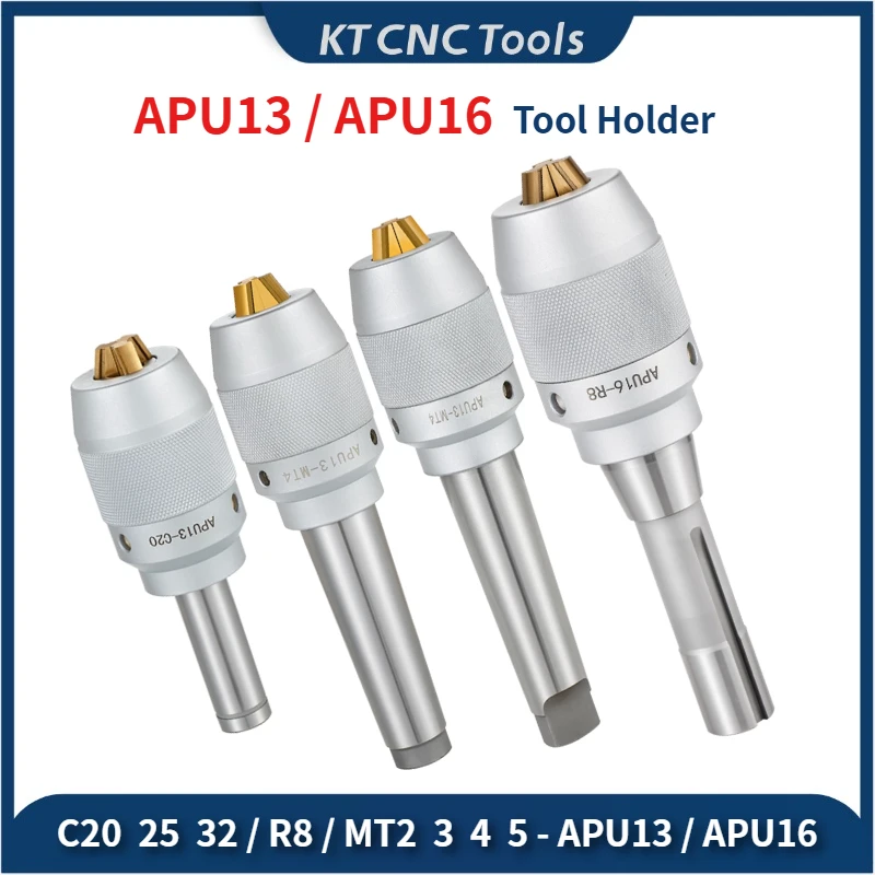 

KT CNC MTA MTB R8 C APU13 APU16 APU MT2 MT3 MT4 MT5 MTA MTB C20 C25 C32 R8 APU13 APU16 drill chuck tool holder bracket tool