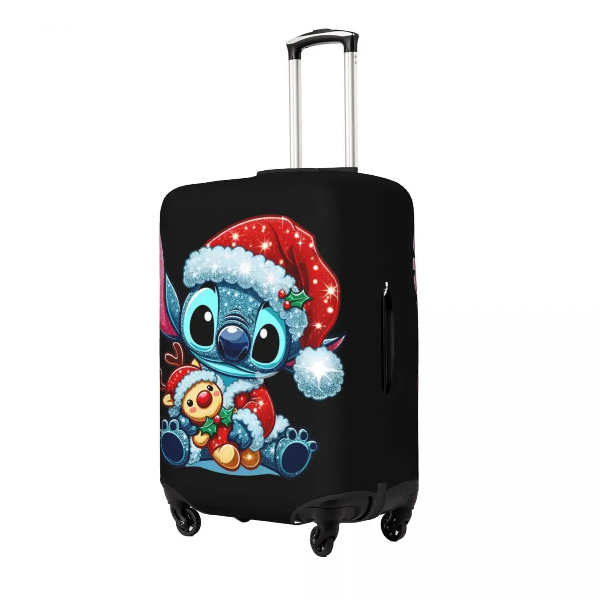 Stitch Christmas Suitcase Cover Flight Business Strectch Luggage Case Protector