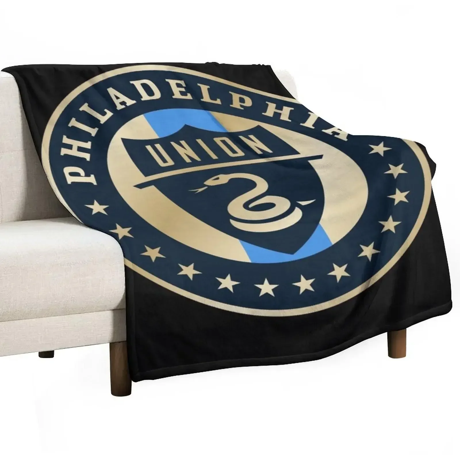 Philadelpia-Union Throw Blanket Giant Sofa Loose Furrys Blankets