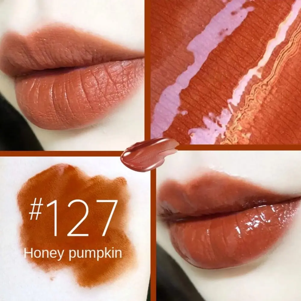 Double Headed Make Up Lip Non-Fading Gloss Oil Lip Glaze Lipsticks Milk Tea Bean Paste Transparent Lip Color Lip Gloss Cosmetic