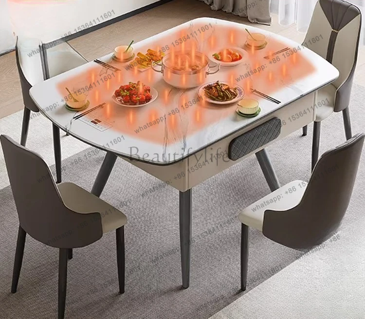 Modern electric mahjong table and dining table dual-purpose integrated mahjong machine fully automatic household