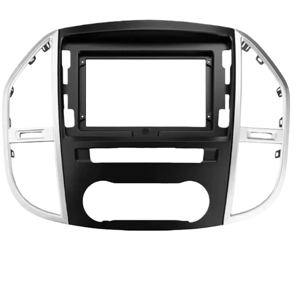 10.1 Inch Car Stereo Dash Kit for Mercedes Vito 2014-2020 2DIN Multimedia Frame with Cables
