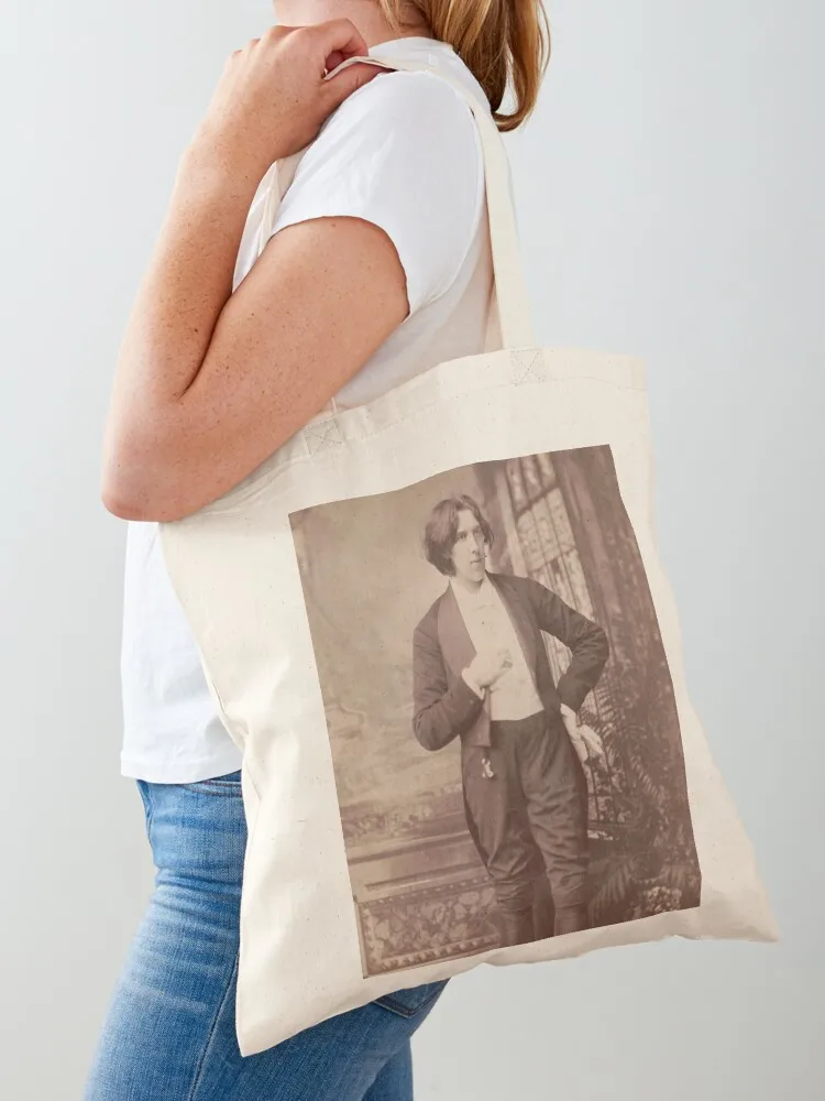 

Oscar Wilde photograph by Sarony Tote Bag Canvas bag for women Handbags women custom tote bag Fabric