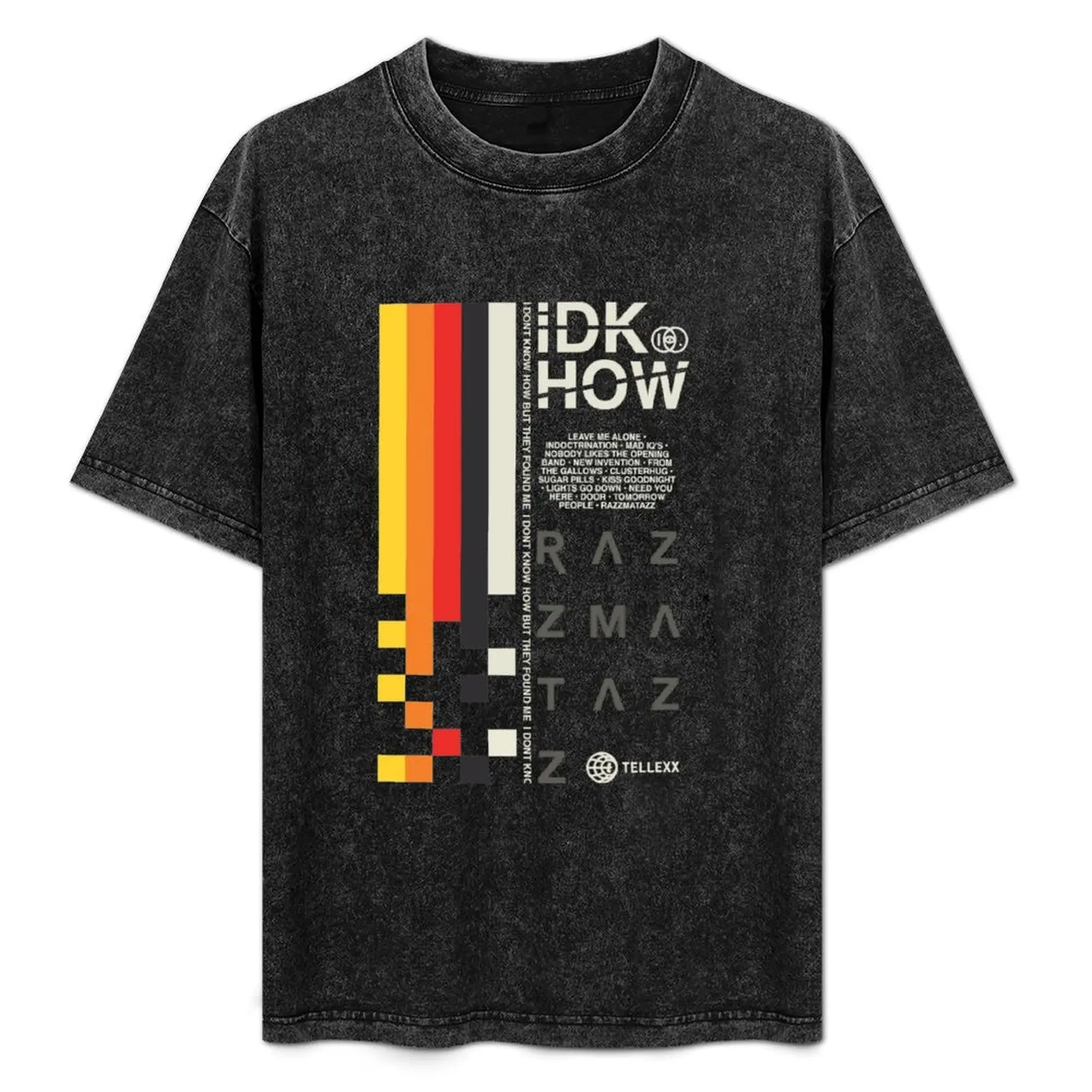 

Idkhow razzmatazz tellexx stripes design T-Shirt summer shirt summer 2025 shirts graphic plain t shirts men
