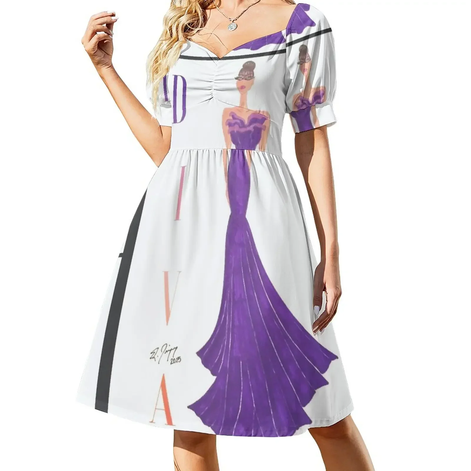 

DIVA - Ms. Collection Short-Sleeved Dress evening dress woman dress summer evening dresses women