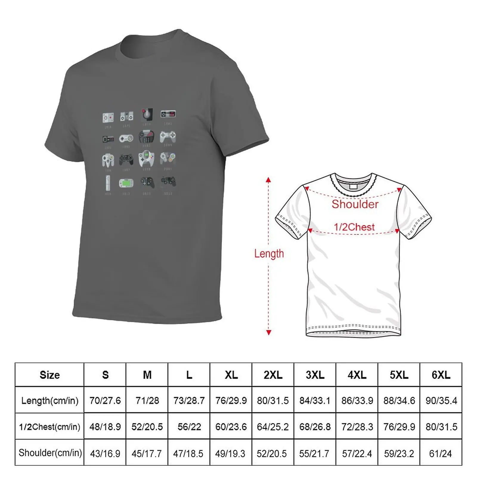 Geek Gaming Controllers T-Shirt quick drying plus sizes cotton t shirt men