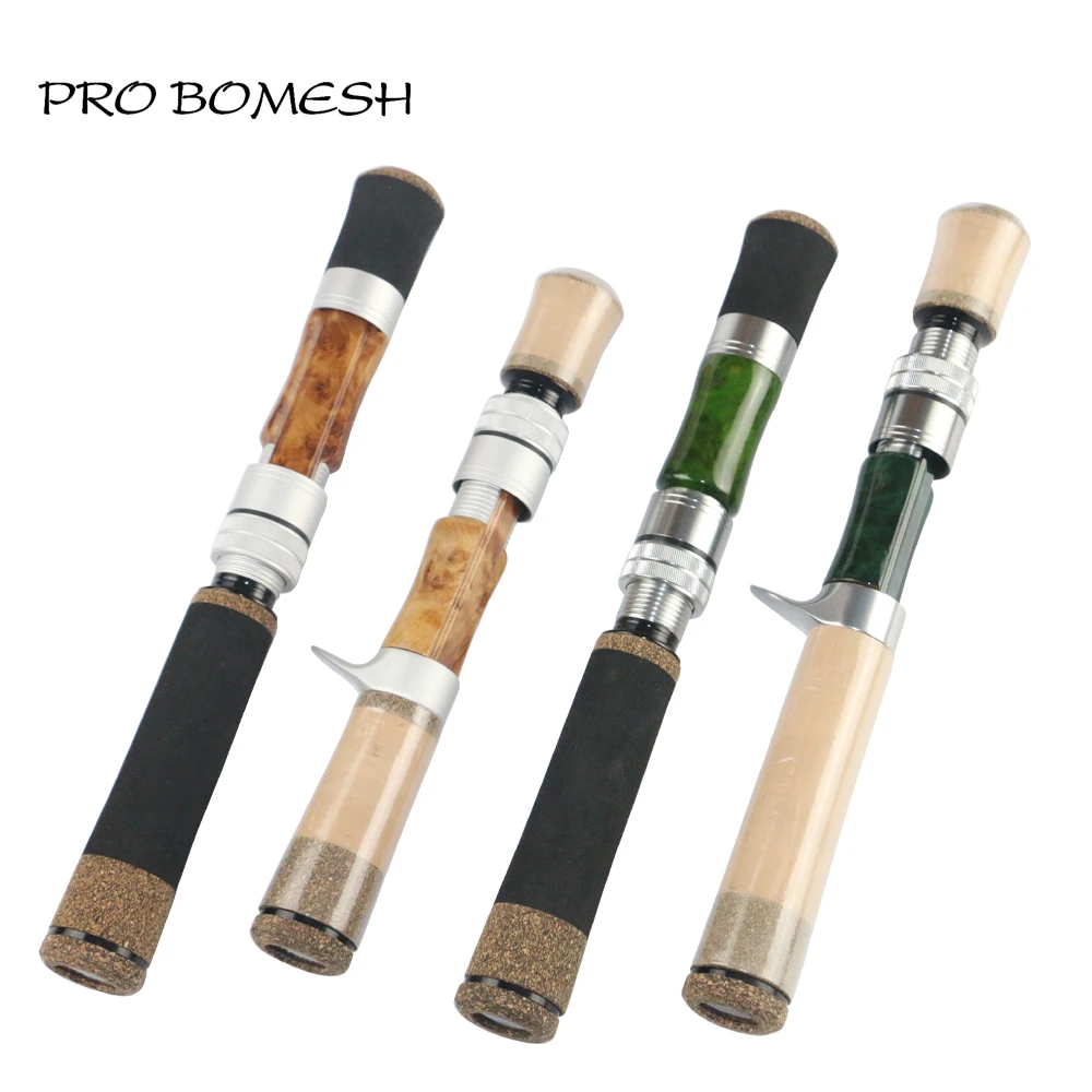 Pro Bomesh 1Pcs 28.4g 30.9g Wood Spinning Reel Seat Casting Reel Seat DIY Fishing Rod Building Component Accessory