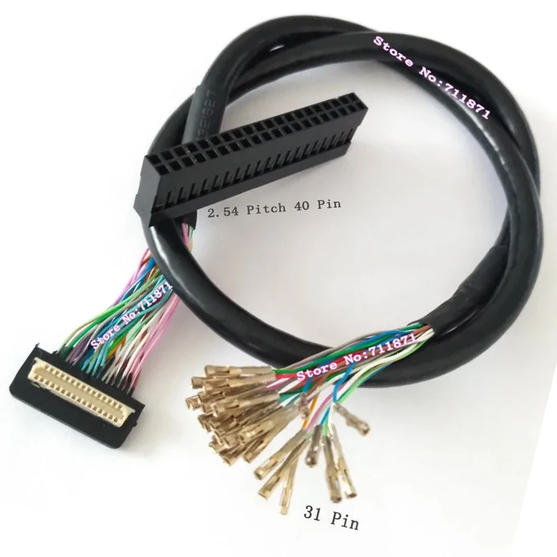 

DIY Custom 31Pin DF9 to 2.54 Pitch 40 Pin TTL Lcd Screen cable Cord 31P 31 Pin Full Cable DF9 to 2.54 40Pin Lcd Screen Line Wire