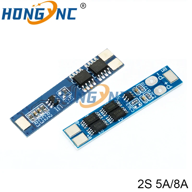 2S 5A / 8A 7.4V / 8.4V 18650 Lithium Battery Charger Board Li-ion Battery Charging BMS Over Charge-Discharge Protection Module