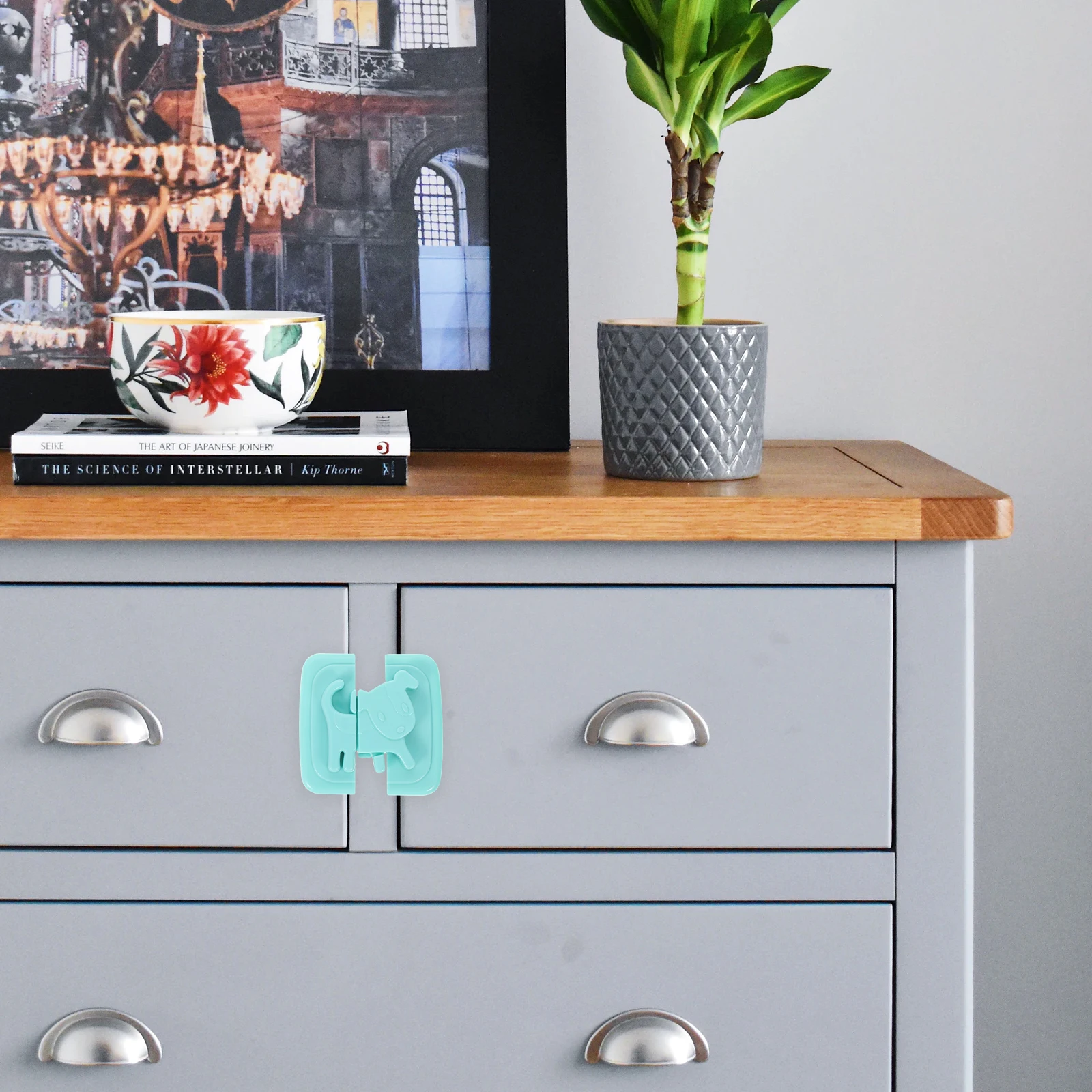 

4Pcs Baby Safety Locks Child Proof Cabinet Latches for Drawers Fridge Cupboards Baby Proofing Locks Child Proof Cabinet Latches