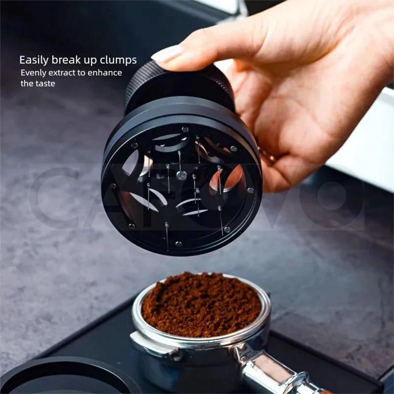 CAFOVO WDT-1 360-Degree Rotating Coffee WDT Tool Coffee Distribution Needle for Even Espresso Extraction and Barista Use