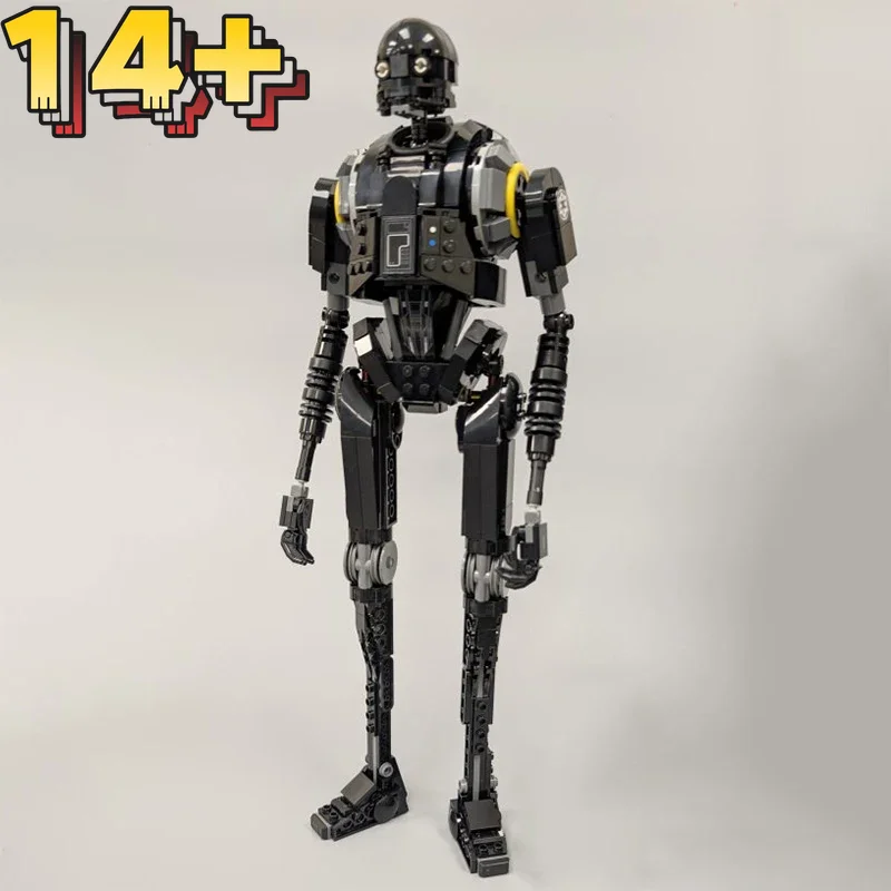 

2026 845 деталей Конструктор K-2SO: Робот-охранник для космических сражений, модель дроида, игрушка-конструктор, подарок для детей, мальчиков и взрослых