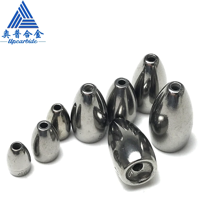 1.8g-63g Tungsten Flipping Weight Sinkers For Bass Fishing Tackle Accessories hole grinding