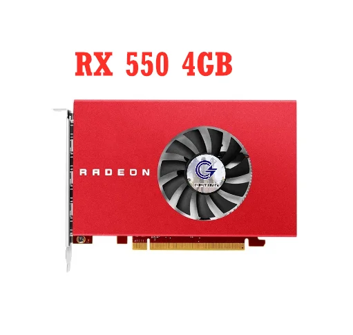 

C CCTING RX 550 4GB 128Bit graphics card new rx550 50W computer video graphics card 4g for PELADN Used